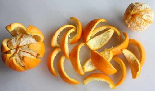 Cut Orange Peels